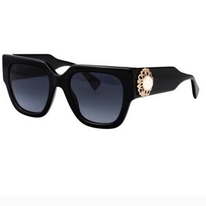 Moschino Black Sunglasses with Gold Detail
